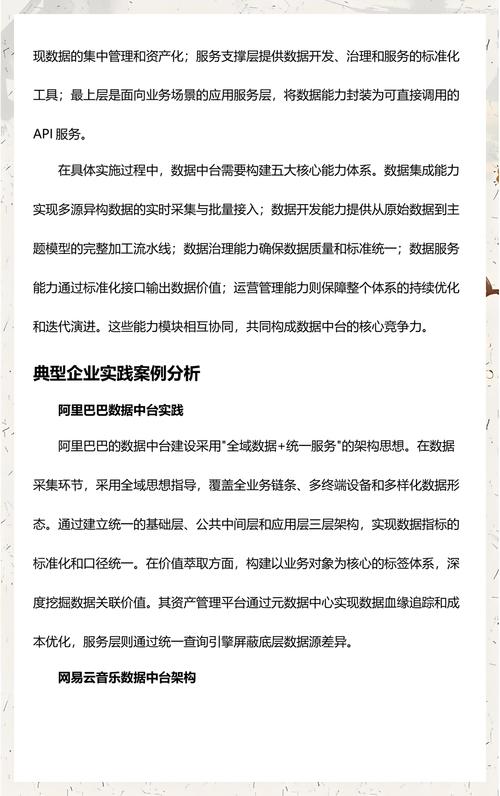企业数据中台架构设计与实践全景解析