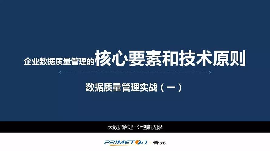 企业数据质量管理的核心要素与技术原则 驱动数据开发的成功基石